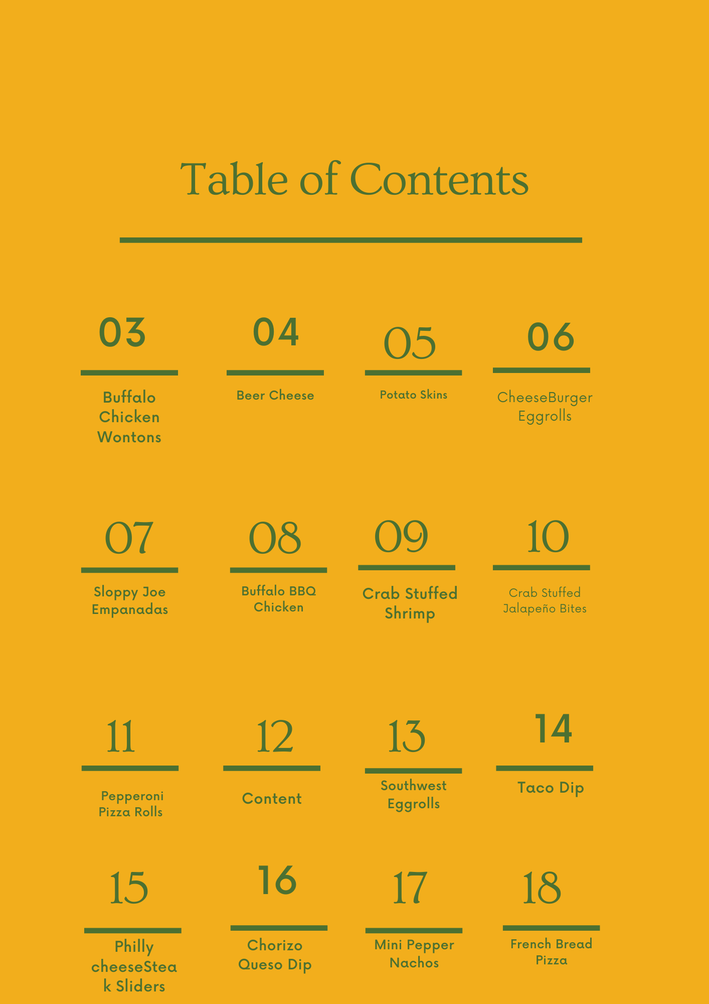 Game Day E-CookBook Volume 1