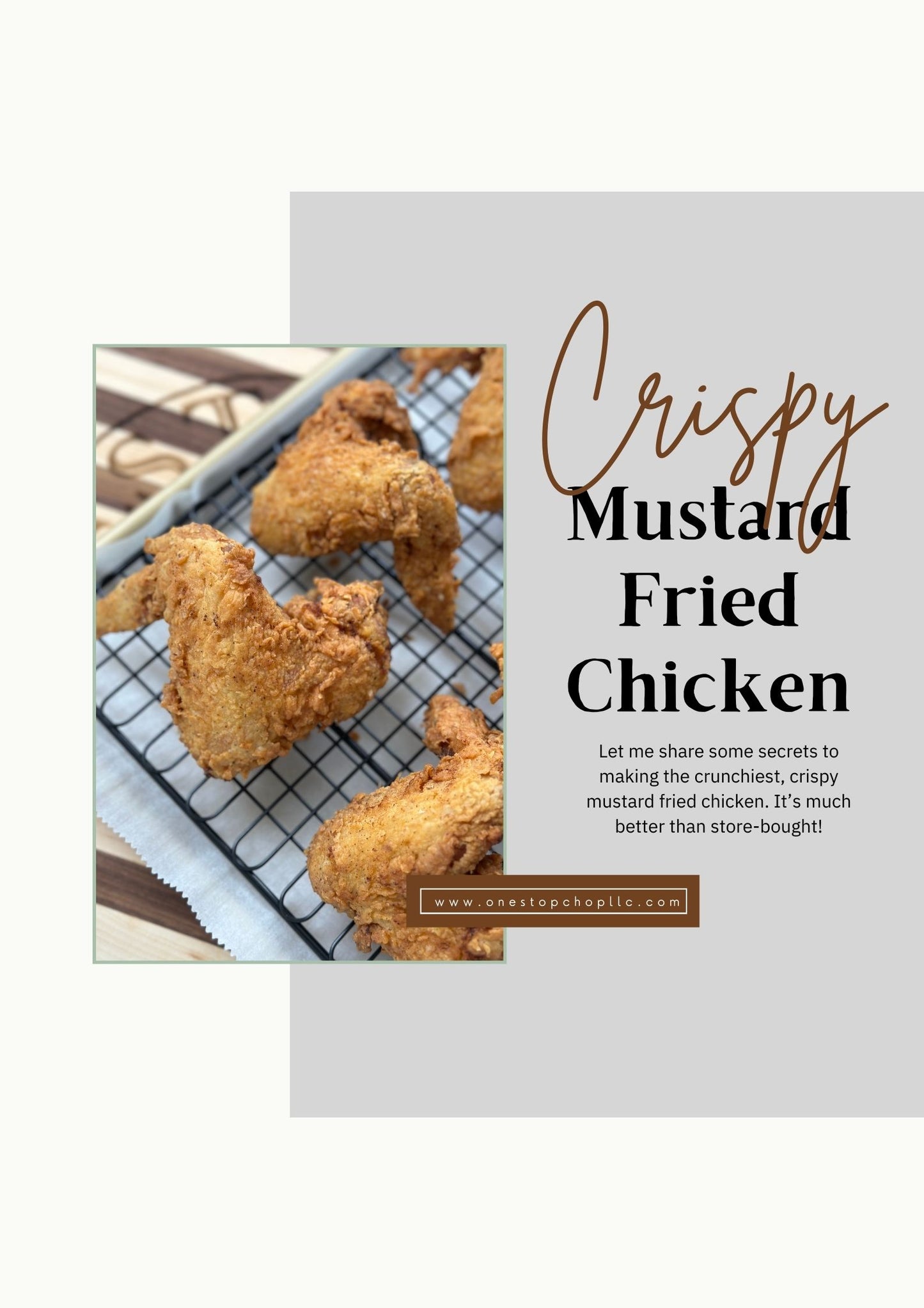 Virtual Cooking Class l Crispy Mustard Fried Chicken, Collard Greens, & Mac & Cheese